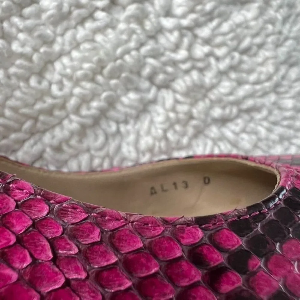 MICHAEL KORS Pink Python Leather Heels In Size 38 - Picture 8 of 9